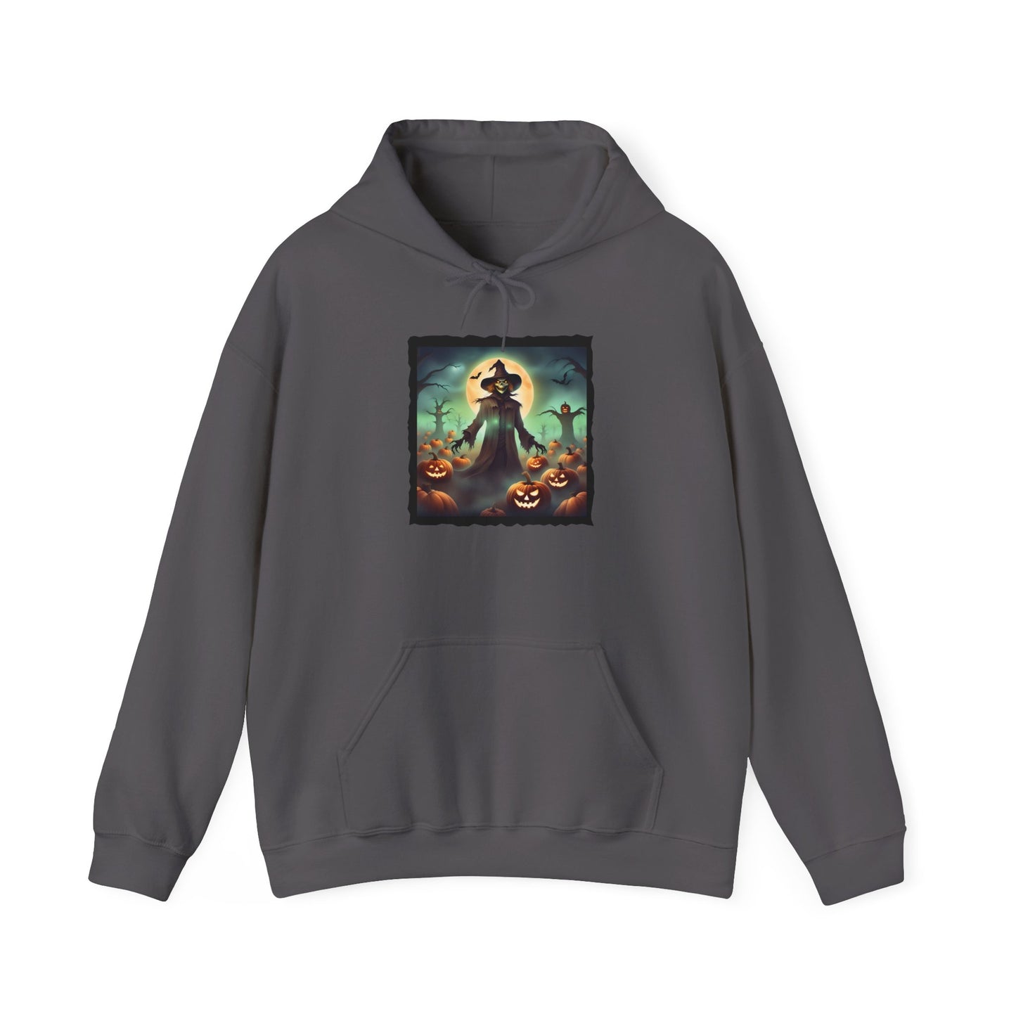 Halloween Scarecrow w/Pumpkins 4 Heavy Blend™ Hooded Sweatshirt