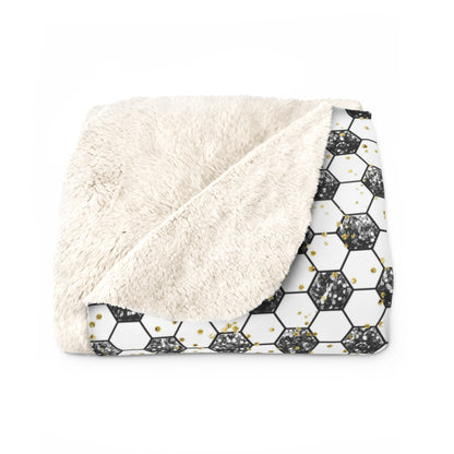 Soccer Gold Rush Fleece Blanket