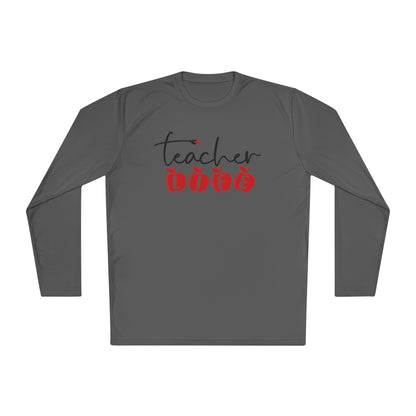 Teacher Life (Apples) Adult Long Sleeve Tee