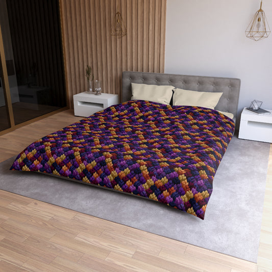 Velour Garden Duvet Bedding Set