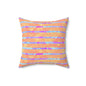 Split Spectrum Camo Throw Pillow