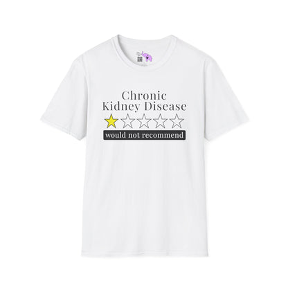 Chronic Kidney Disease 1 Star Would Not Recommend Adult T-shirt