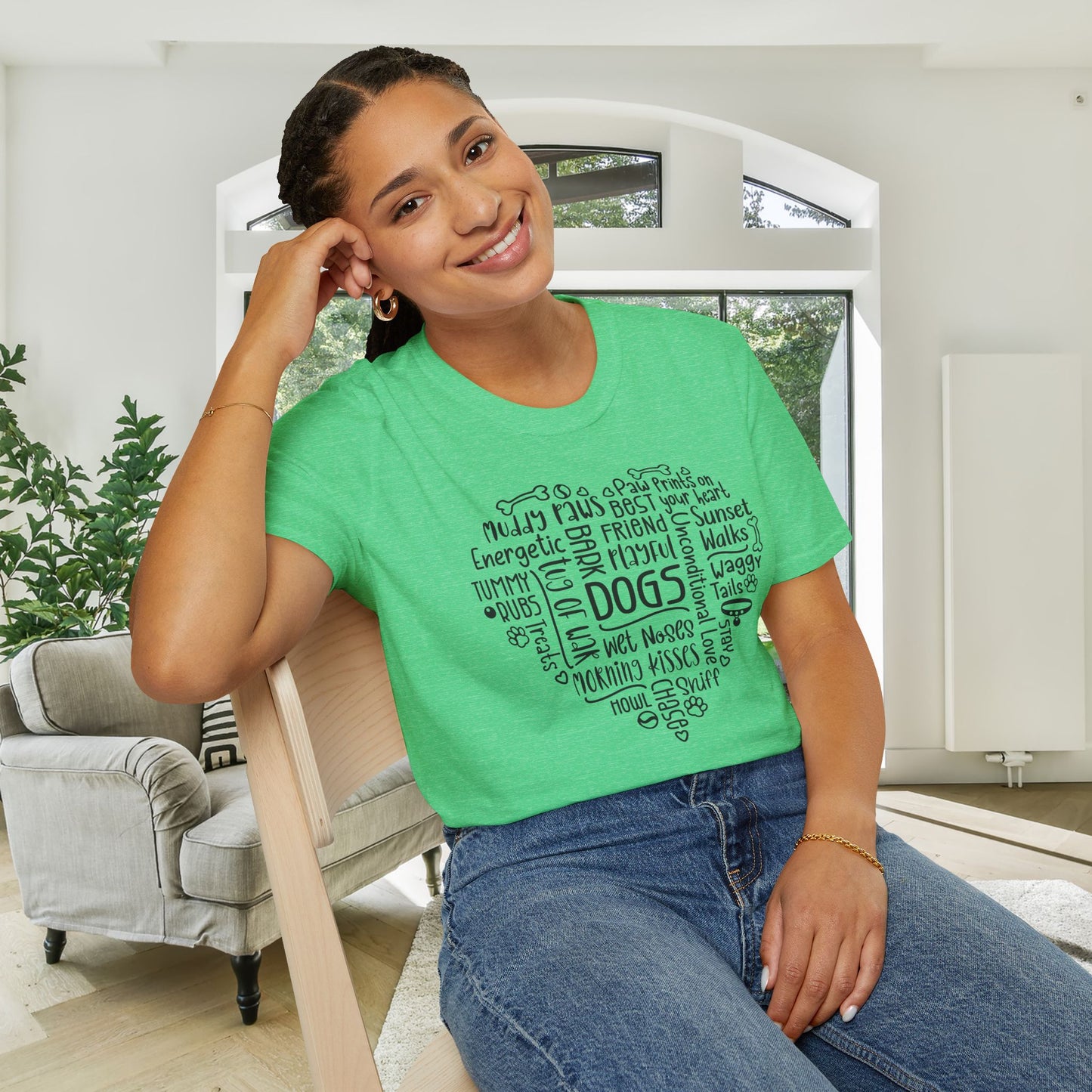 Dogs Heart Adult T-shirt