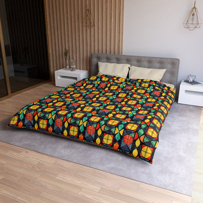 Candlelight Burst Microfiber Duvet Cover