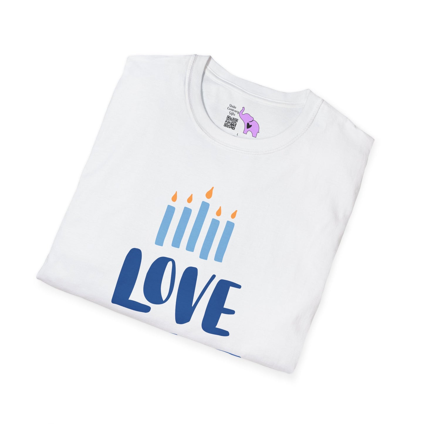 Hanukkah Love Light Latkes Adult T-shirt