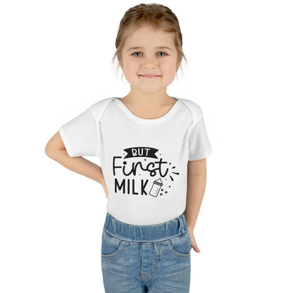 But First Milk Infant Baby Rib Bodysuit