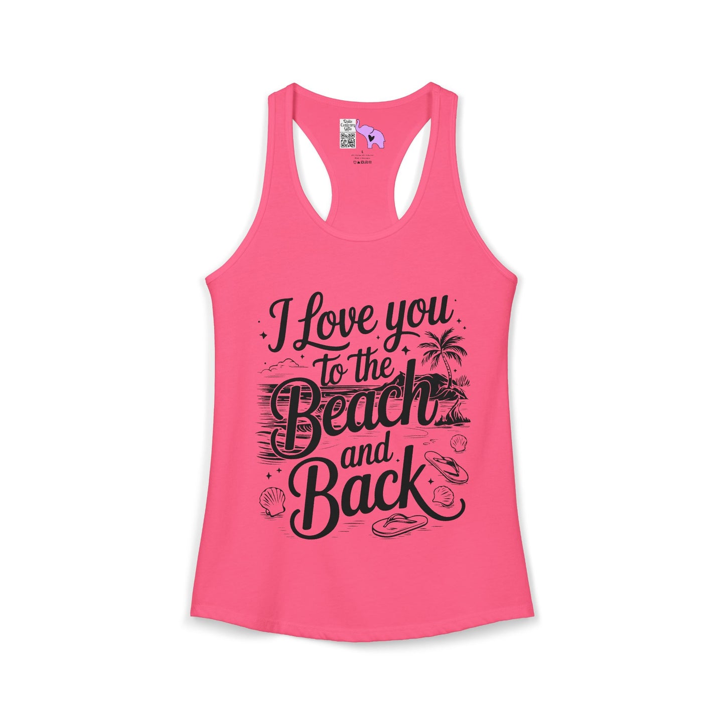 I Love You to the Beach and Back Women's Ideal Racerback Tank
