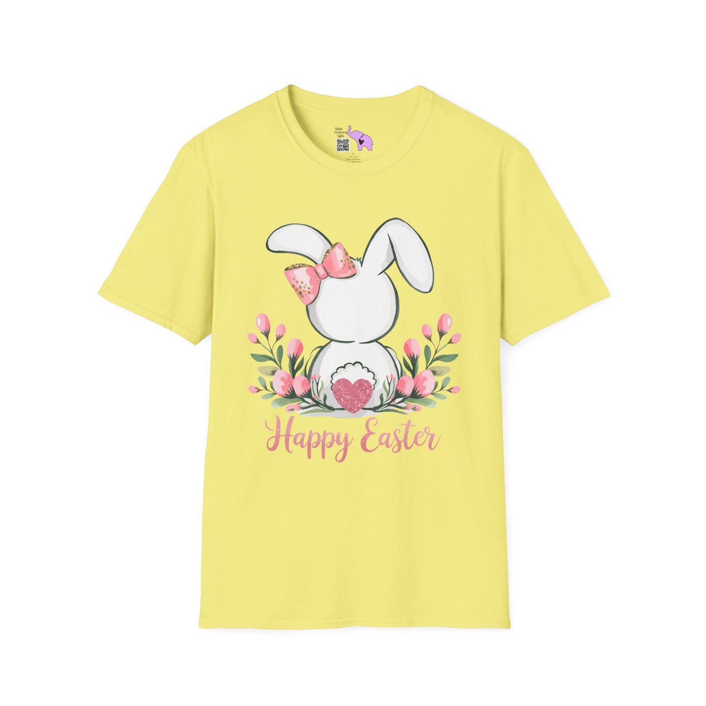 Happy Easter (Bunny Tail) Adult T-shirt