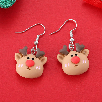 Cartoon Christmas Character Earrings