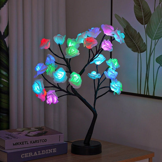 LED Rose Tree Lamp USB or Battery Operated