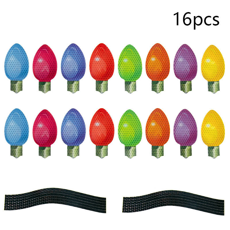 Assorted Reflective Car Magnets – Christmas Holiday Vehicle Decor