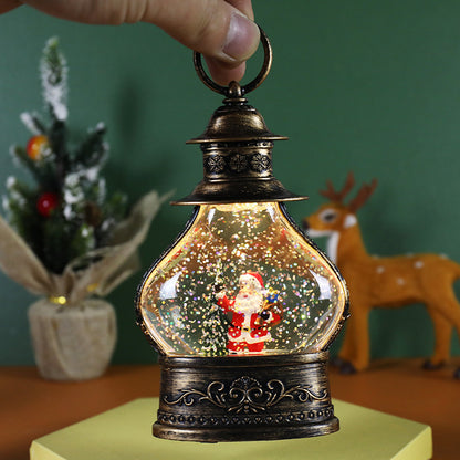 Lantern Lit Snow Globe Ornament