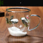 Christmas Double-Layer Glass Mugs