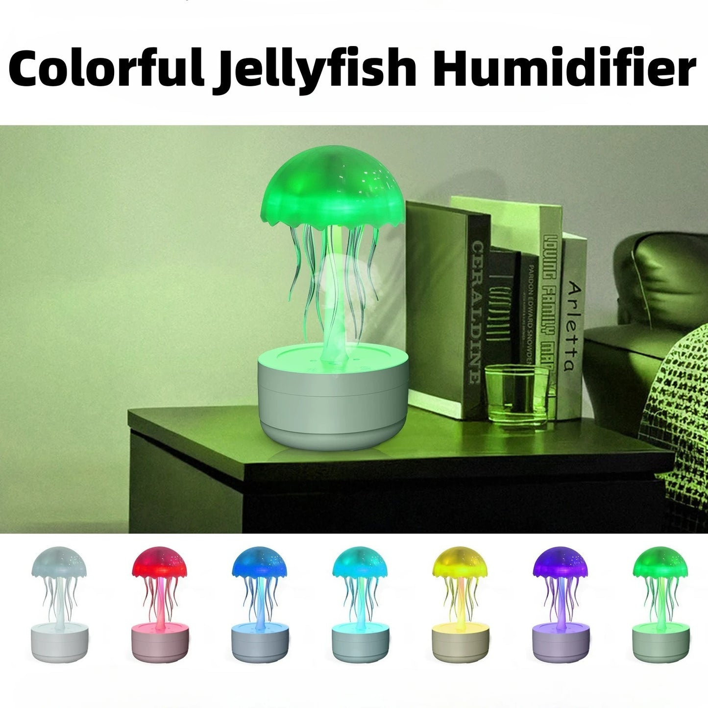 Jellyfish Humidifier Fragrance Diffuser Colorful Night Light