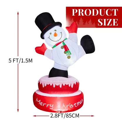 Spinning Snowman Inflatable – 4.8FT Lighted Christmas Decor