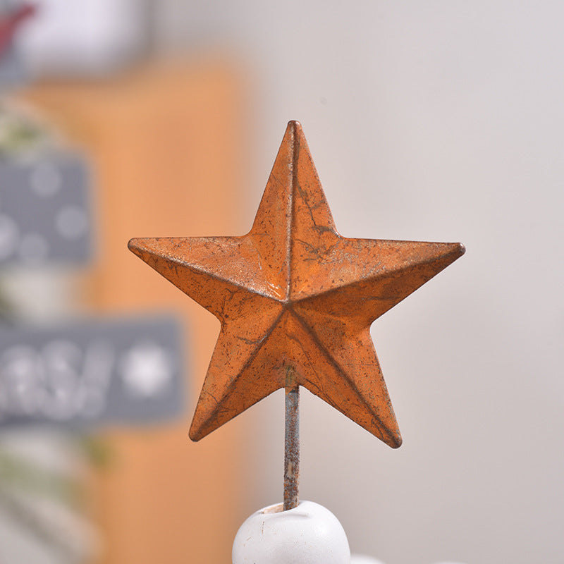 Wooden Beads Christmas Spiral Tree