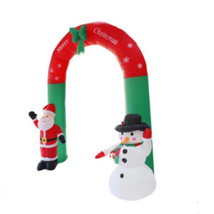 Inflatable Christmas Arch with Santa and Snowman or Santa Claus