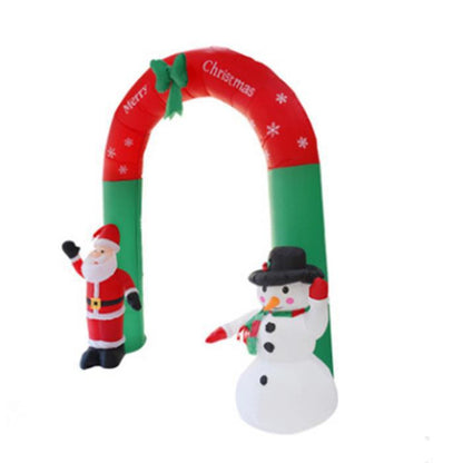 Inflatable Christmas Arch with Santa and Snowman or Santa Claus