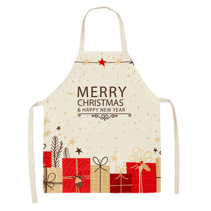 Christmas Series Cotton And Linen Aprons Variety