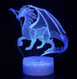 Acrylic Holographic Dinosaur/Dragon Lamp