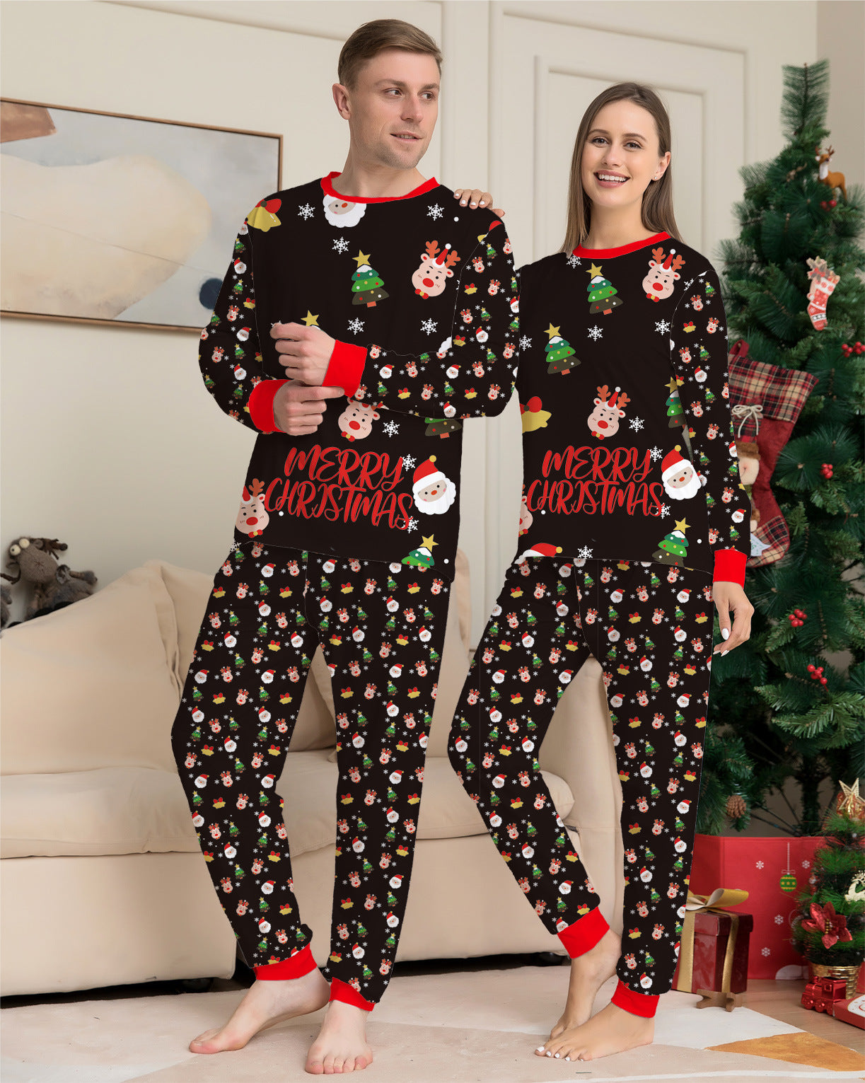 Midnight Merry Christmas Family Pajamas