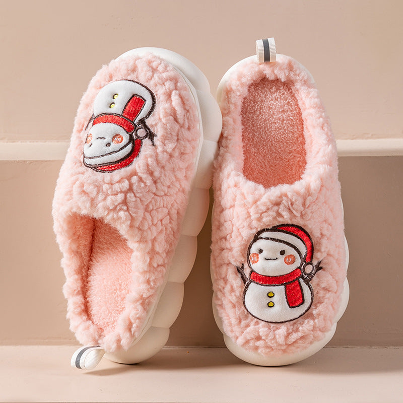 Cute Snowman Indoor Slippers