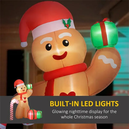 Sweet Treat Gingerbread Man LED Inflatable