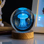 Crystal Ball Night Light: Milky Way, Solar System, Rain Cloud, Astronaut, Christmas, Whale, Heart, Jellyfish