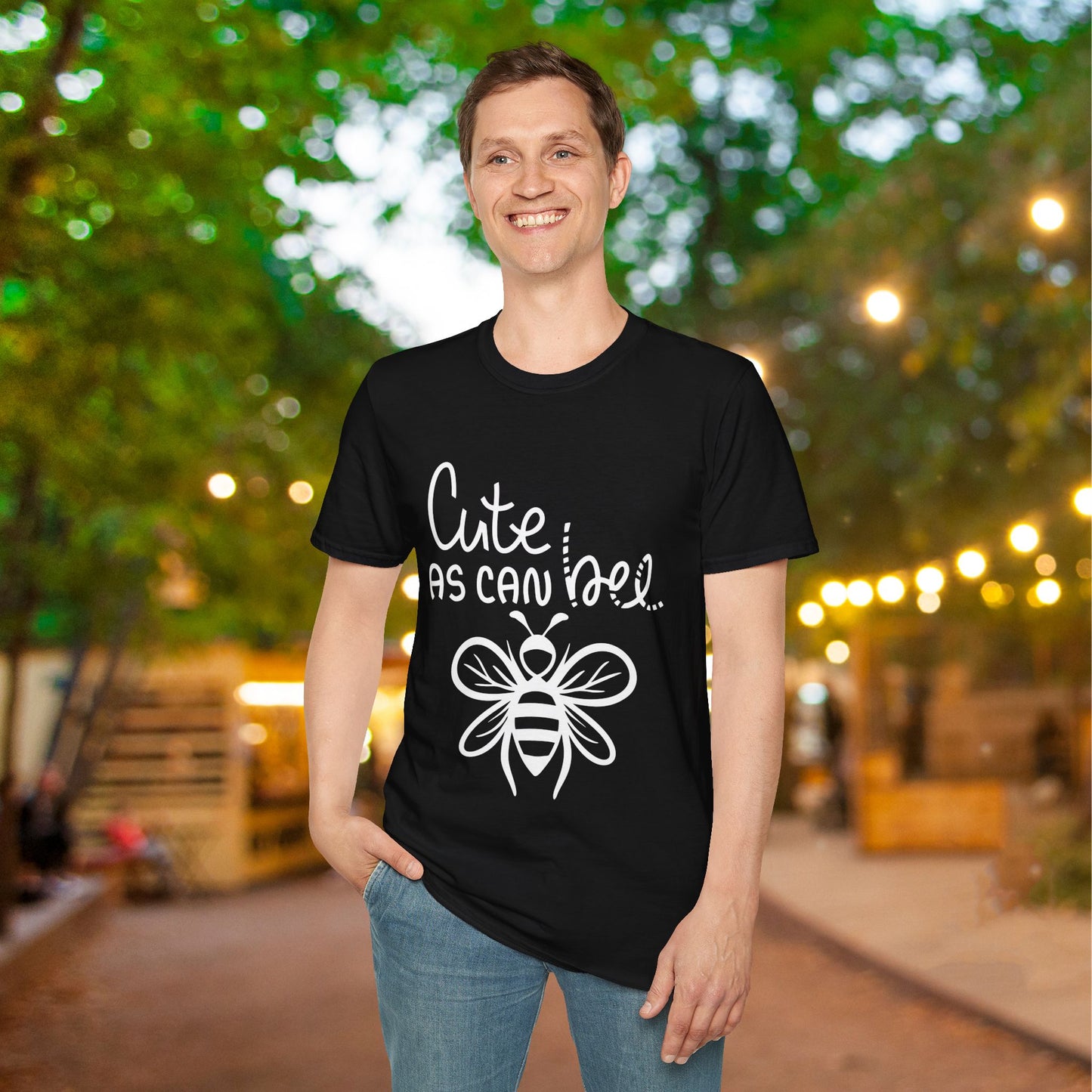 Cute As Can Bee Adult T-shirt