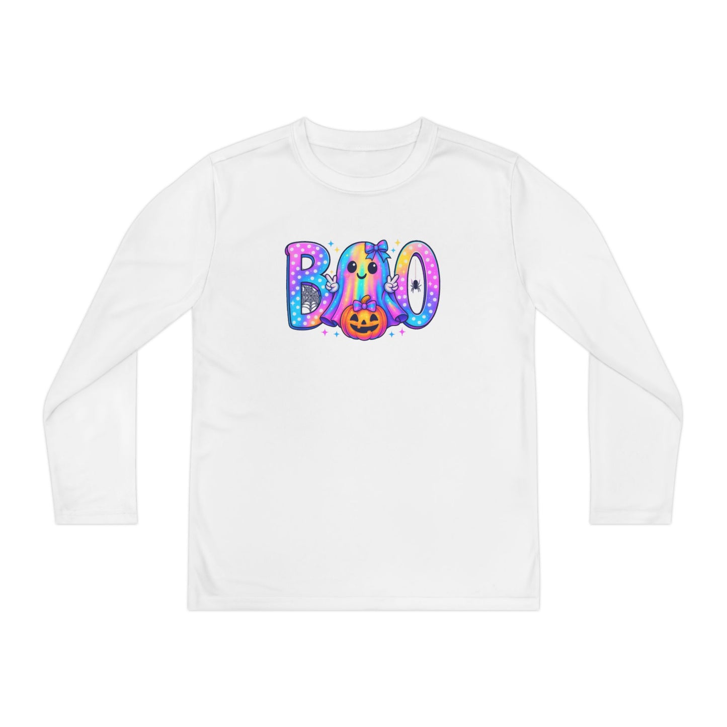 Pastel Boo Youth Long Sleeve Tee