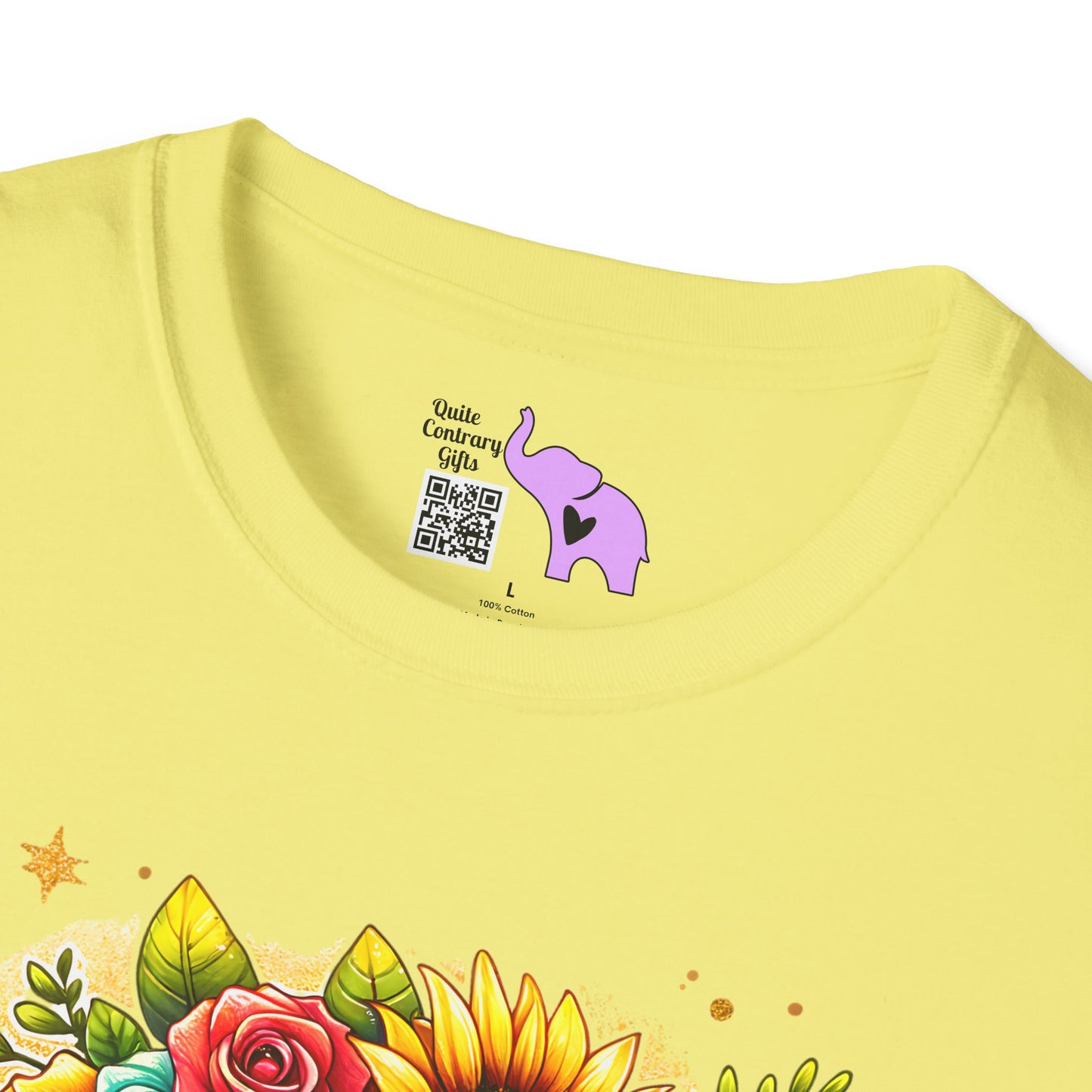 Flowery Sloth Adult T-shirt