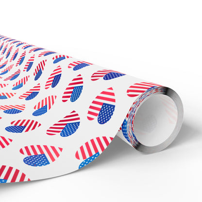 Hearts of Freedom Wrapping Paper