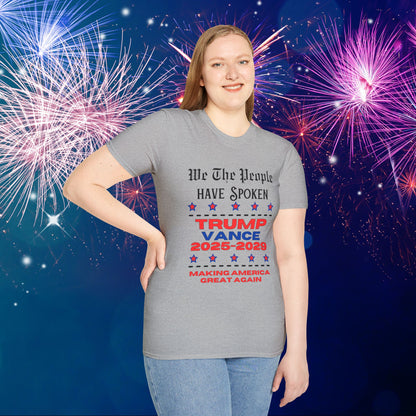 We The People Have Spoken Trump/Vance 2025-2029 Adult T-shirt