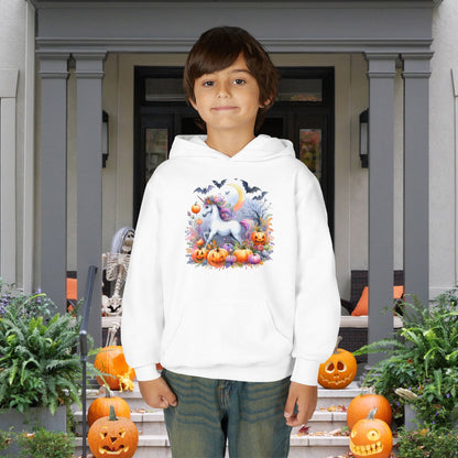 Halloween Unicorn Youth Heavy Blend Hoodie