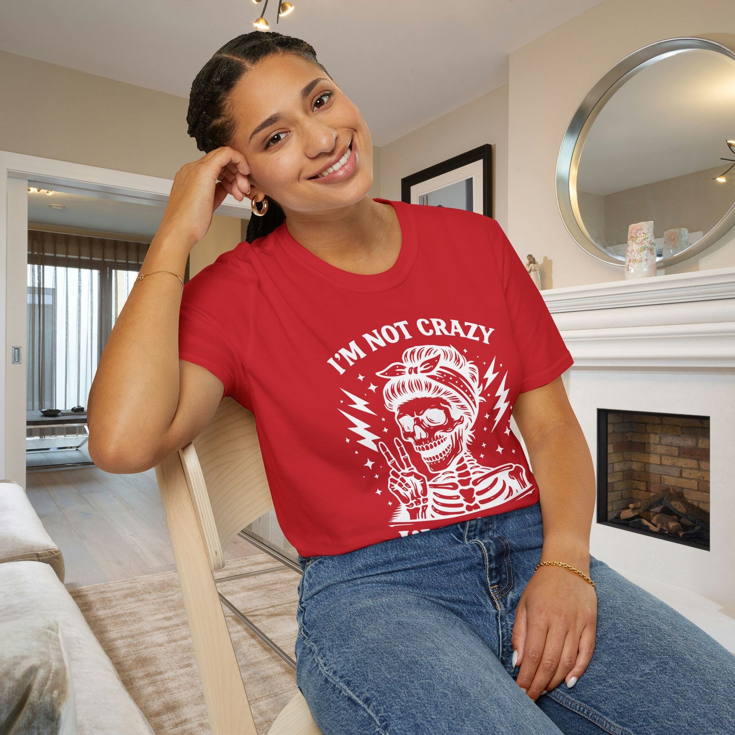 I'm Not Crazy I'm Spicy Adult T-shirt