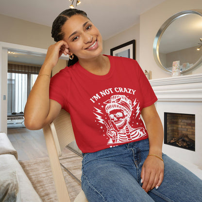 I'm Not Crazy I'm Spicy Adult T-shirt