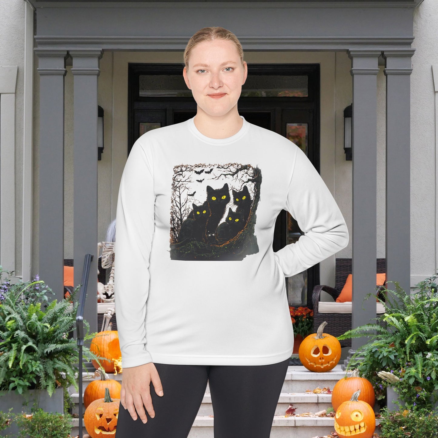 Black Cats Adult Long Sleeve Tee