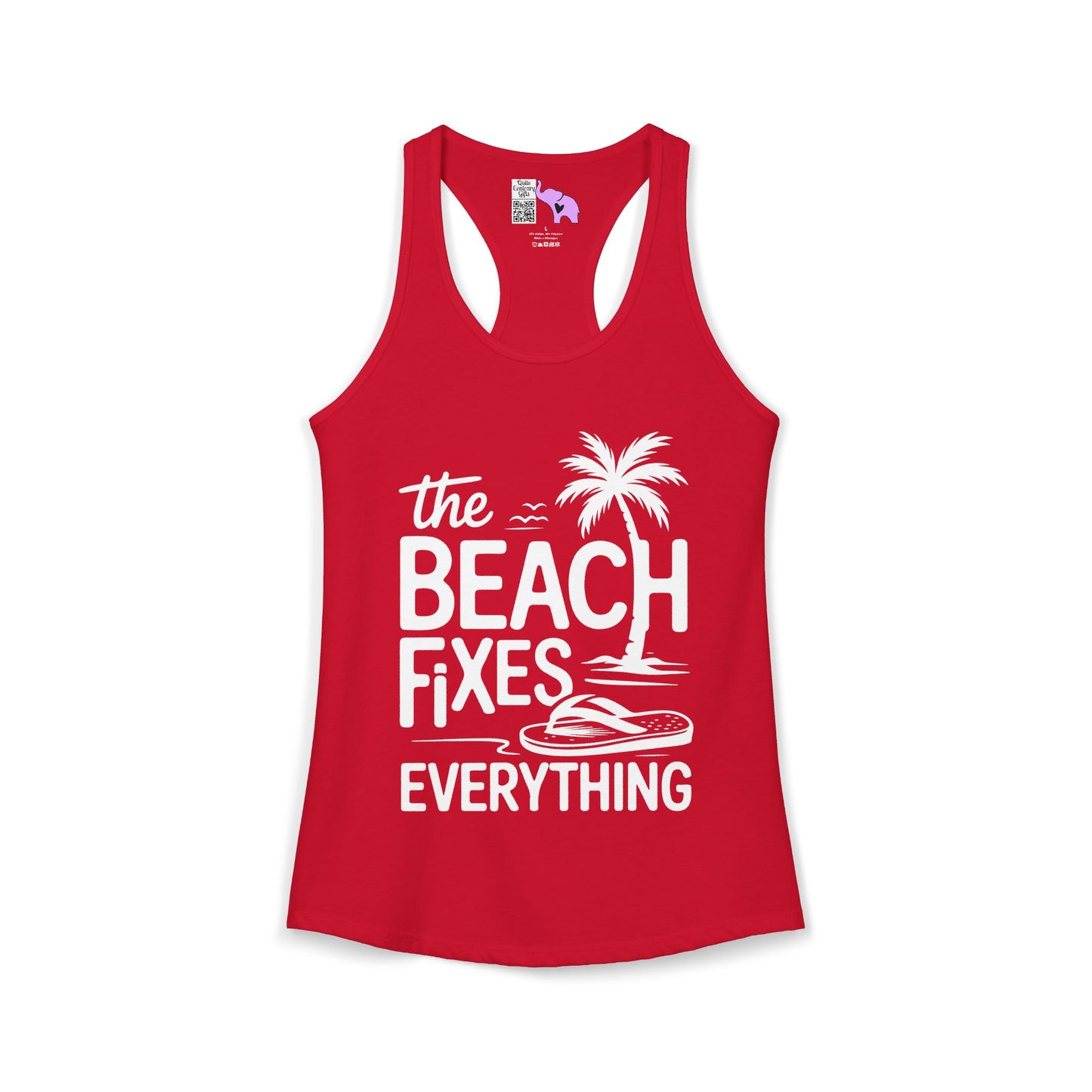 The Beach Fixes Everything Women's Ideal Racerback Tank