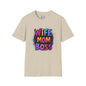 Wife Mom Boss (Primary Colors) Adult T-shirt