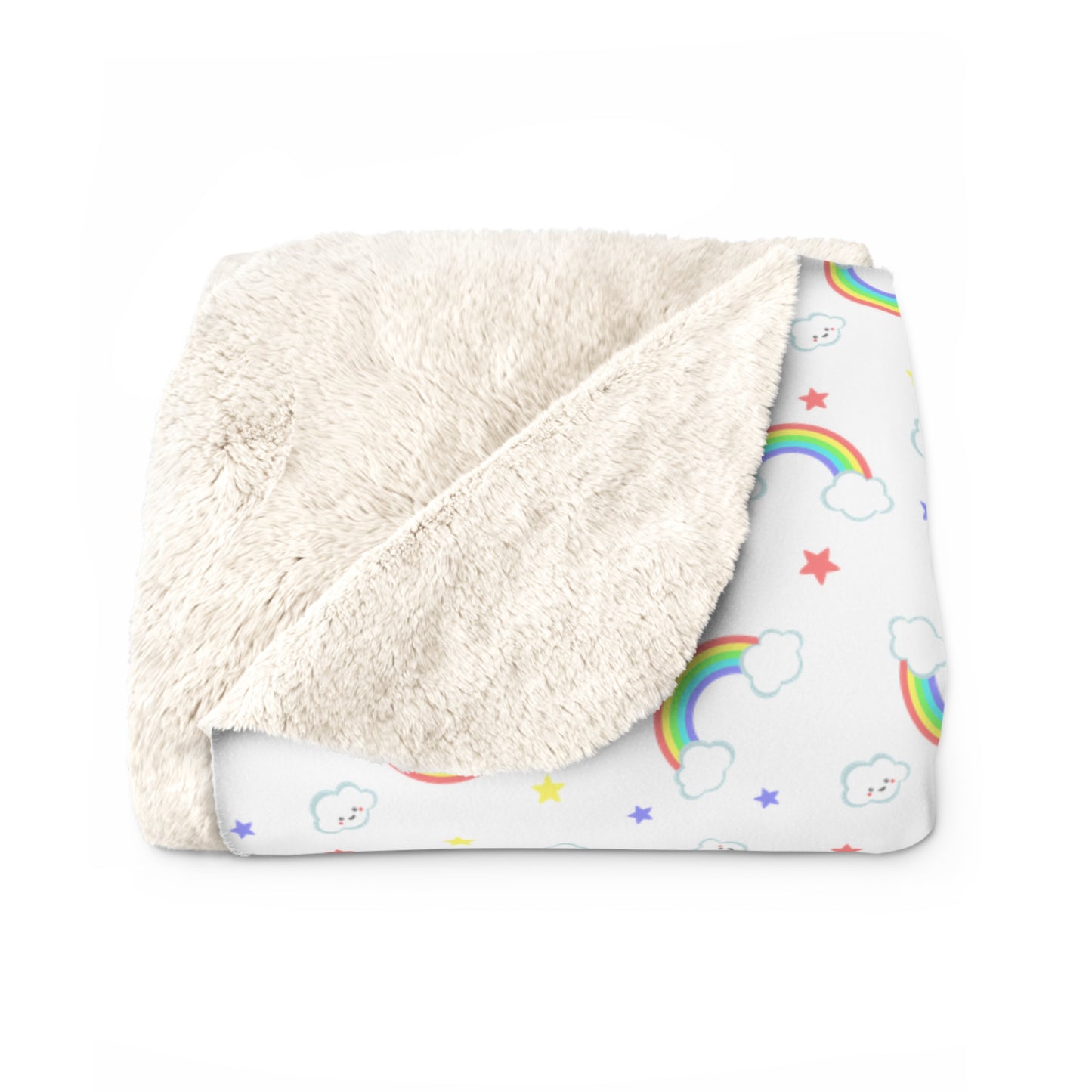 Rainbow Smiles & Stars Basic Bedding Set