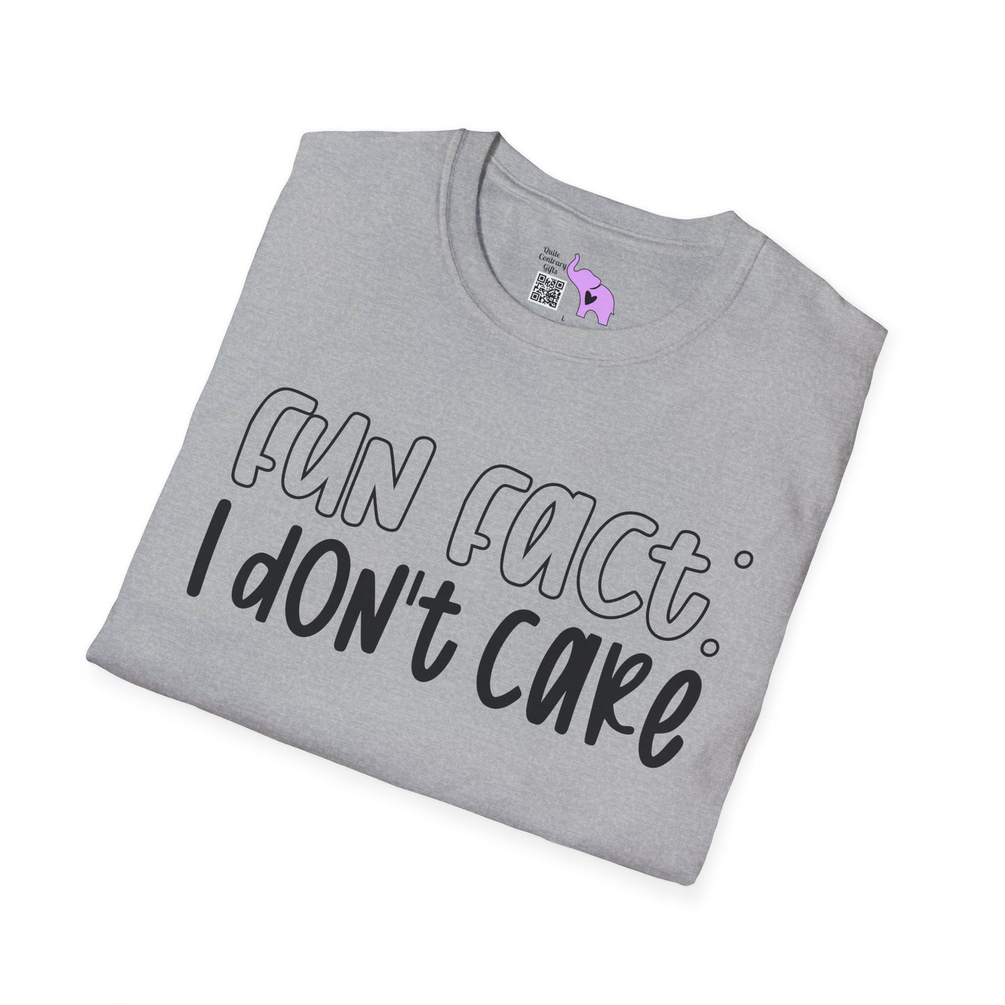 Fun Fact I Don't Care Adult T-shirt