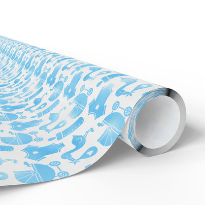 Baby Boy Keepsakes Wrapping Paper