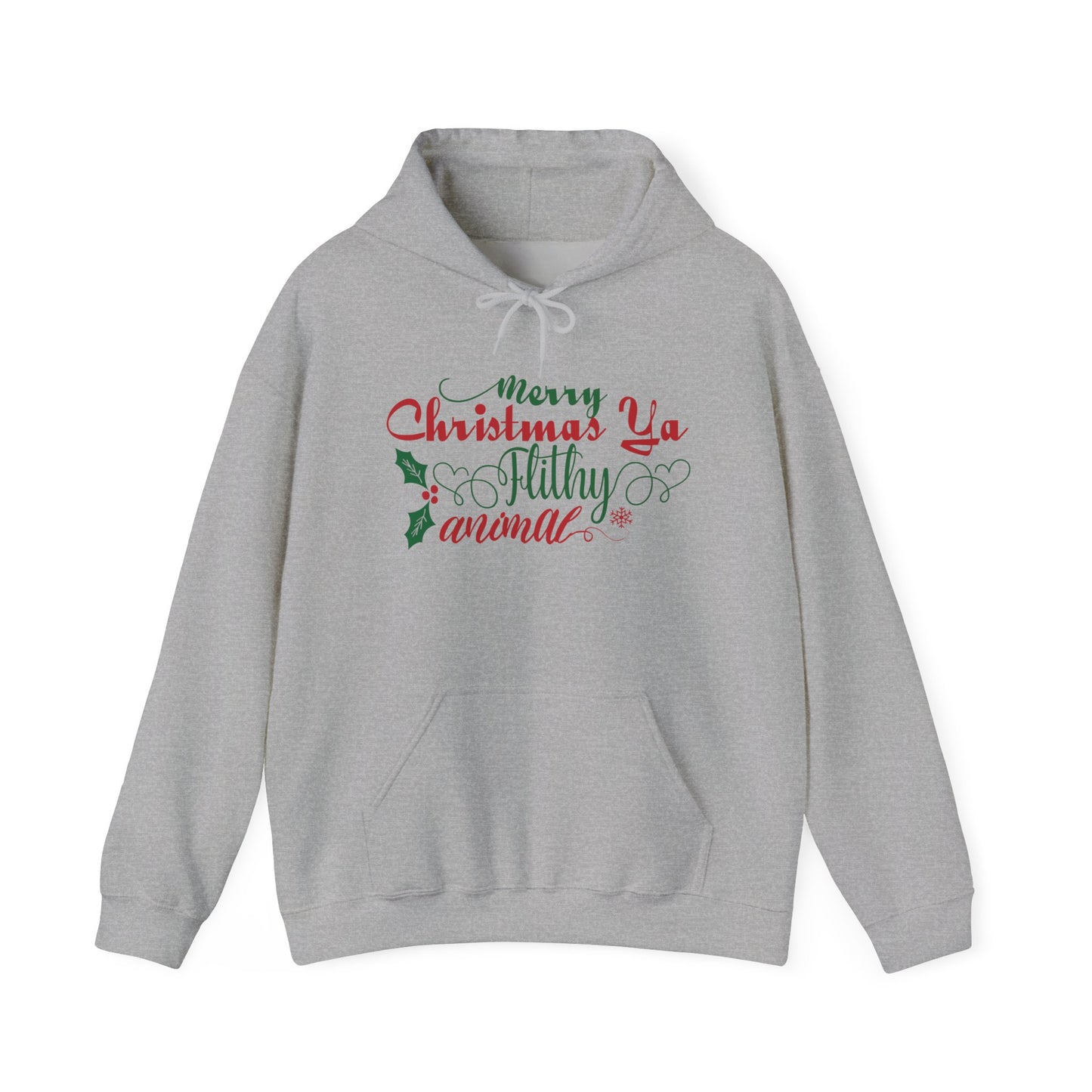 Merry Christmas Ya Filthy Animal Heavy Blend™ Hooded Sweatshirt