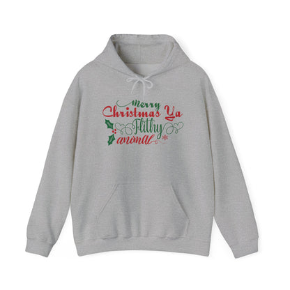 Merry Christmas Ya Filthy Animal Heavy Blend™ Hooded Sweatshirt