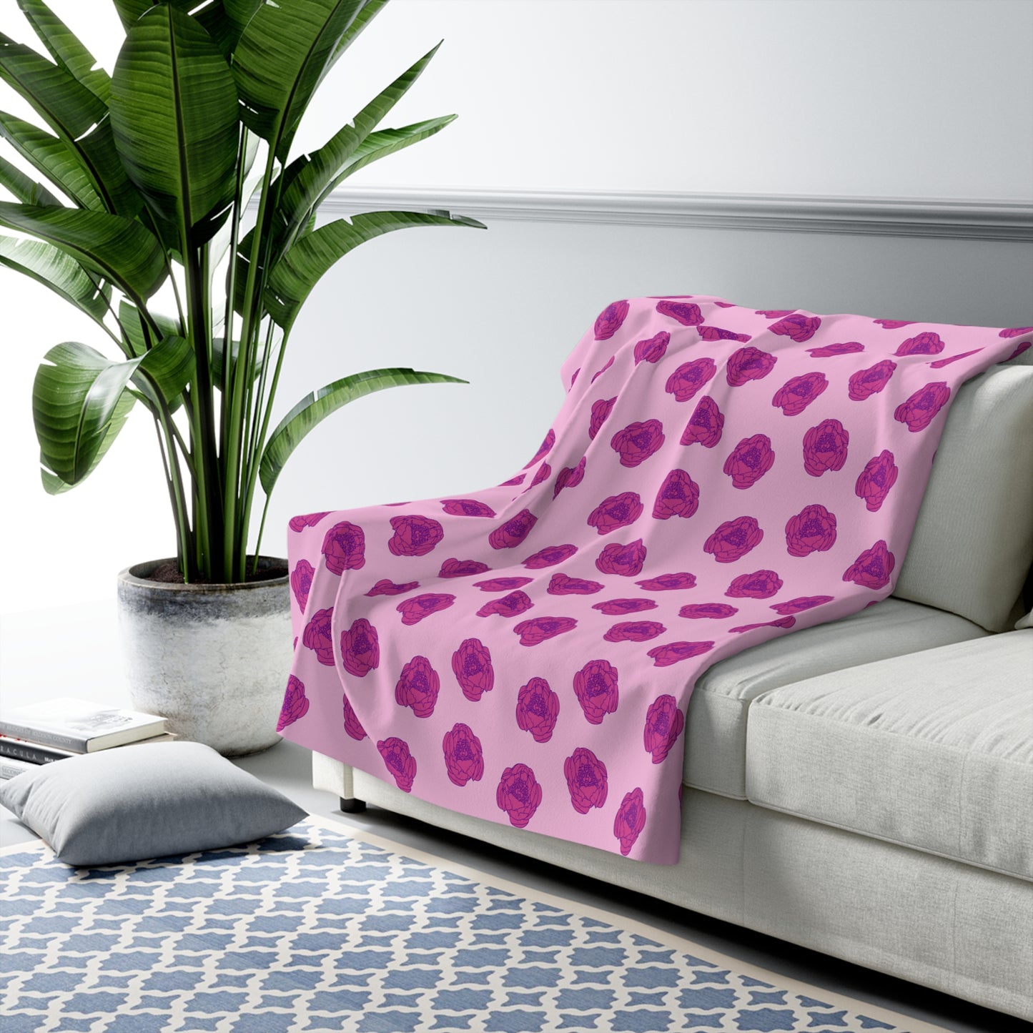 Rosy Dream Peonies Basic Bedding Set