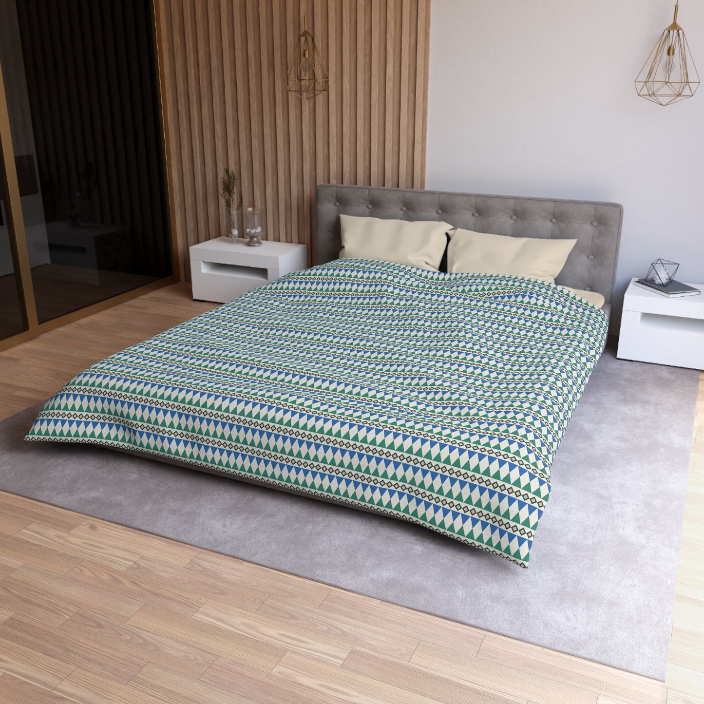 Regal Evergreen Cairn Stripes Duvet Bedding Set