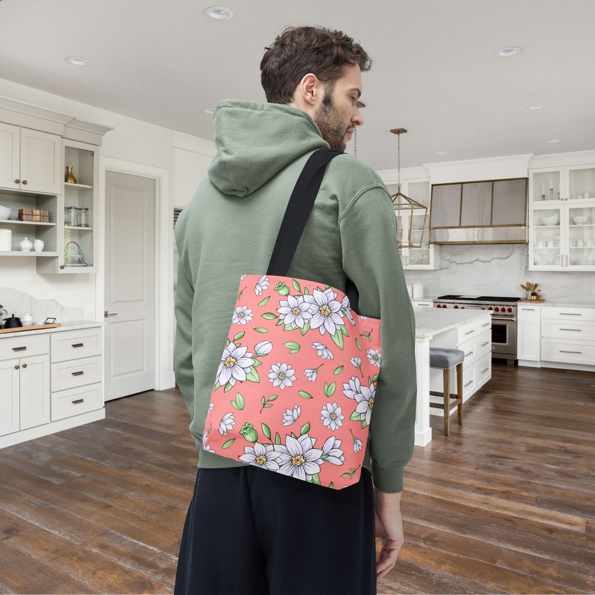 Jasmine Blush Garden Canvas Tote Bag