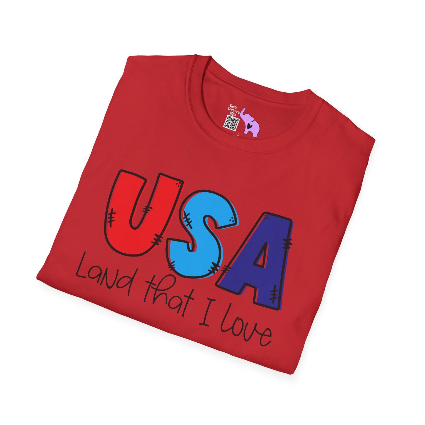 USA Land That I Love Adult T-shirt