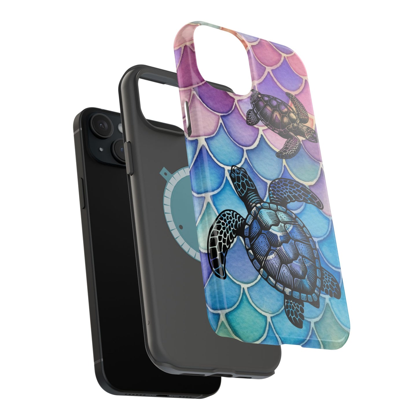 Sea Turtle Silhouette MagSafe® Compatible Tough Case for iPhone