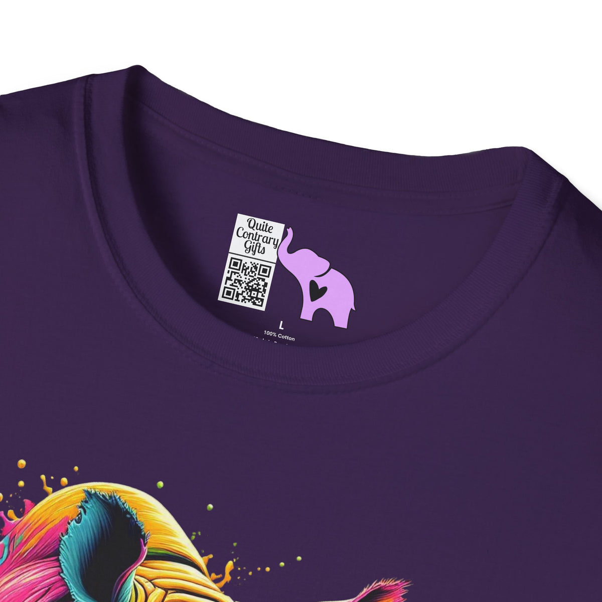 Colorful Rhino Adult T-shirt